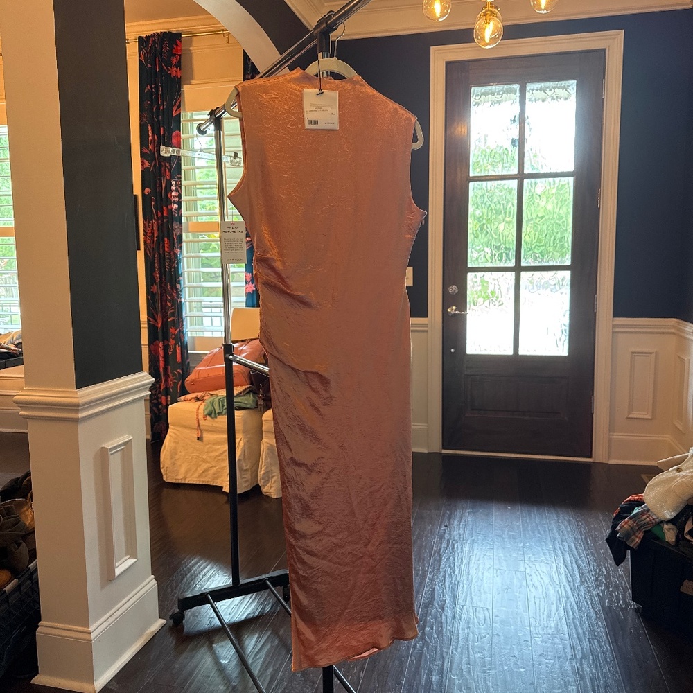 NWT Regina Pyo Delilah Dress pink satin UK10 EU 38